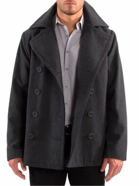 Michael Kors Men's Black Double-Breasted Coat